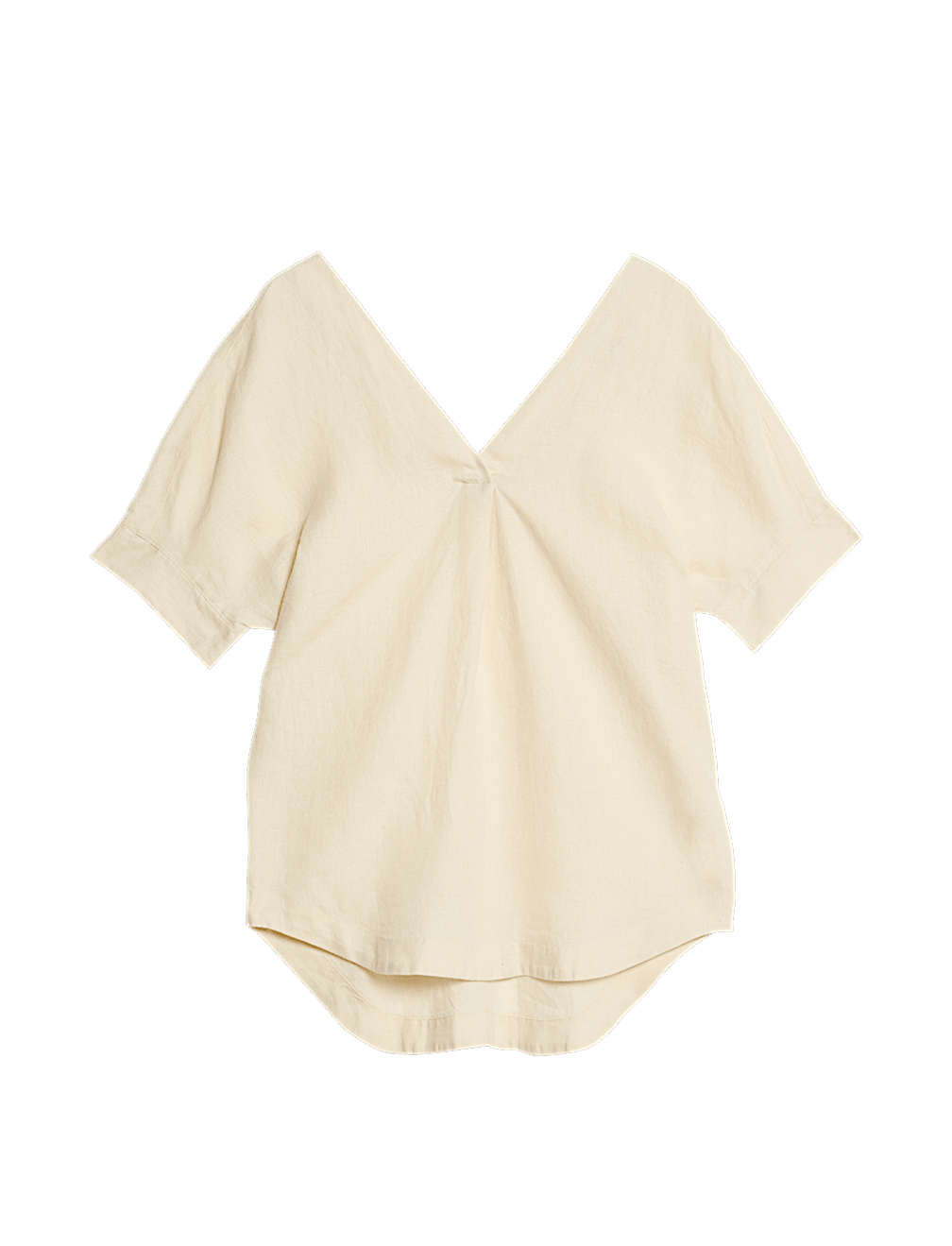 Pure Linen V-Neck Popover