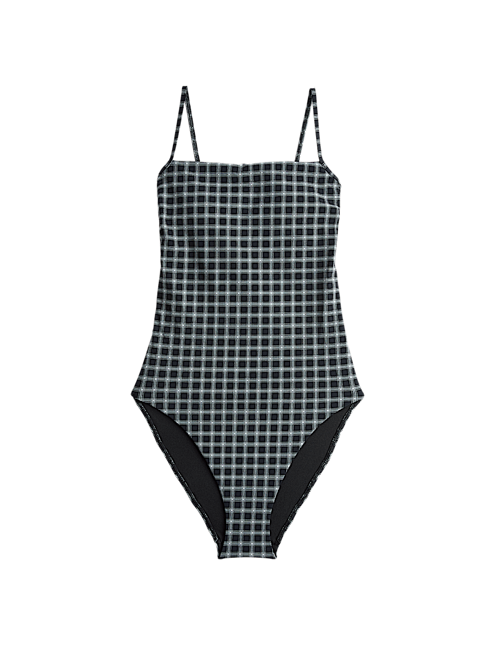 Printed Square Neck Swimsuit