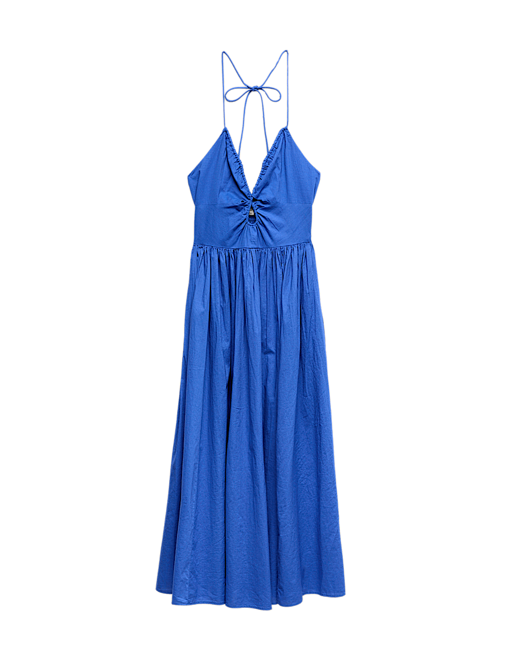 Pure Cotton Cutout Midaxi Beach Dress