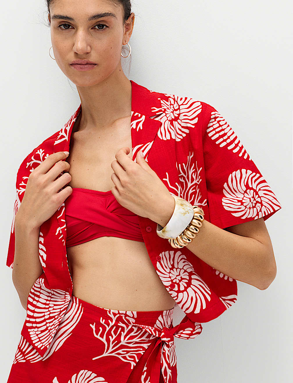 Pure Cotton Printed Beach Shirt