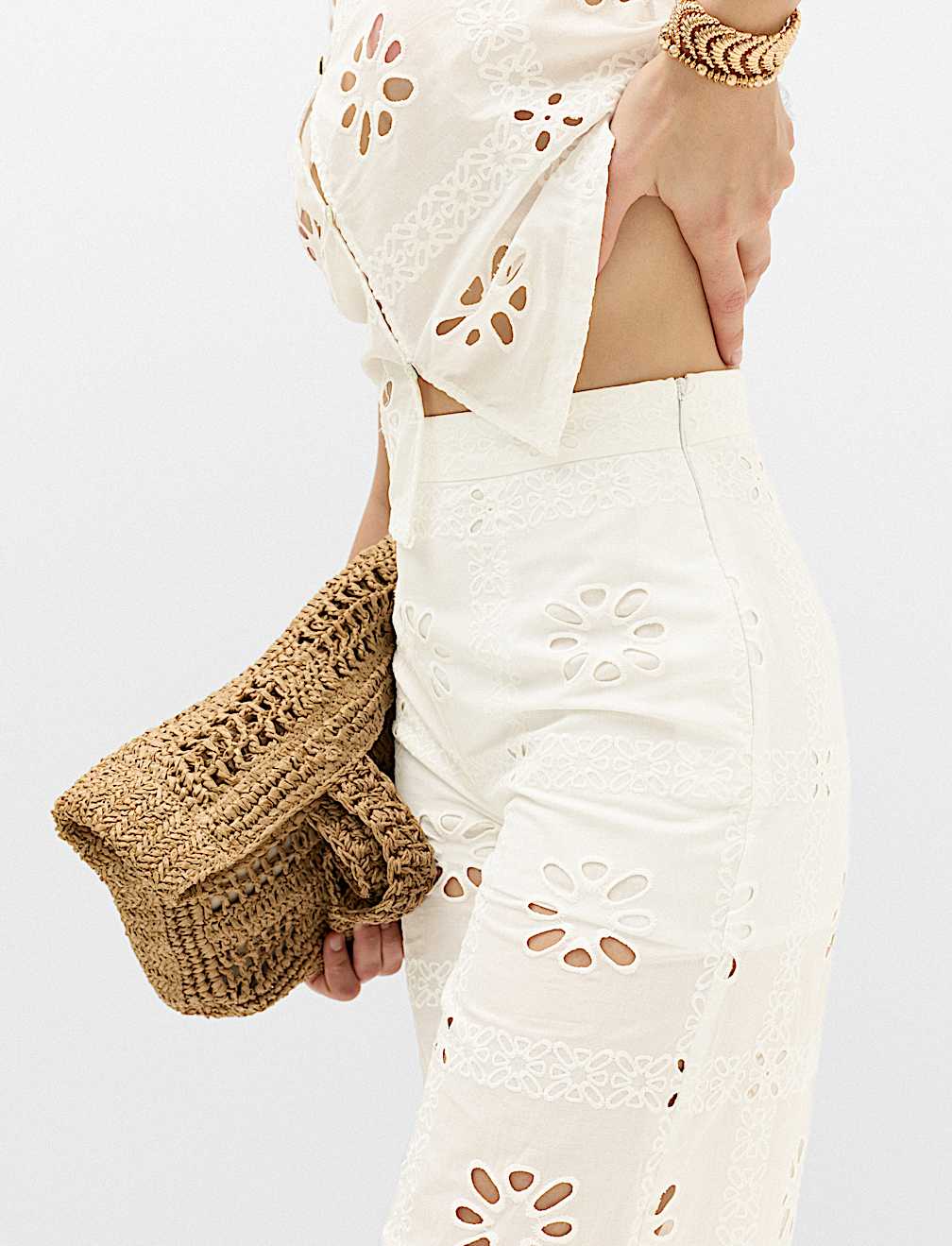 Pure Cotton Cutwork Beach Trousers