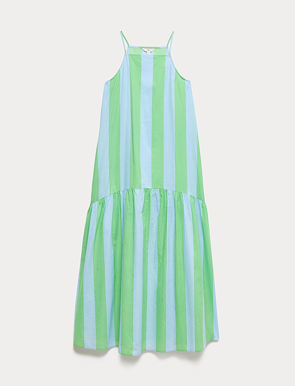 Pure Cotton Strappy Square Neck Beach Dress