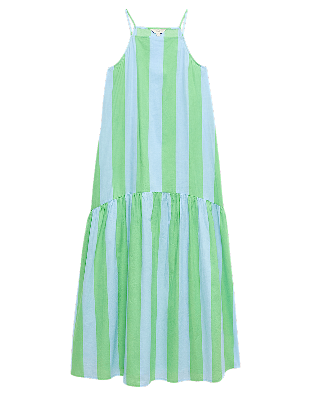 Pure Cotton Strappy Square Neck Beach Dress