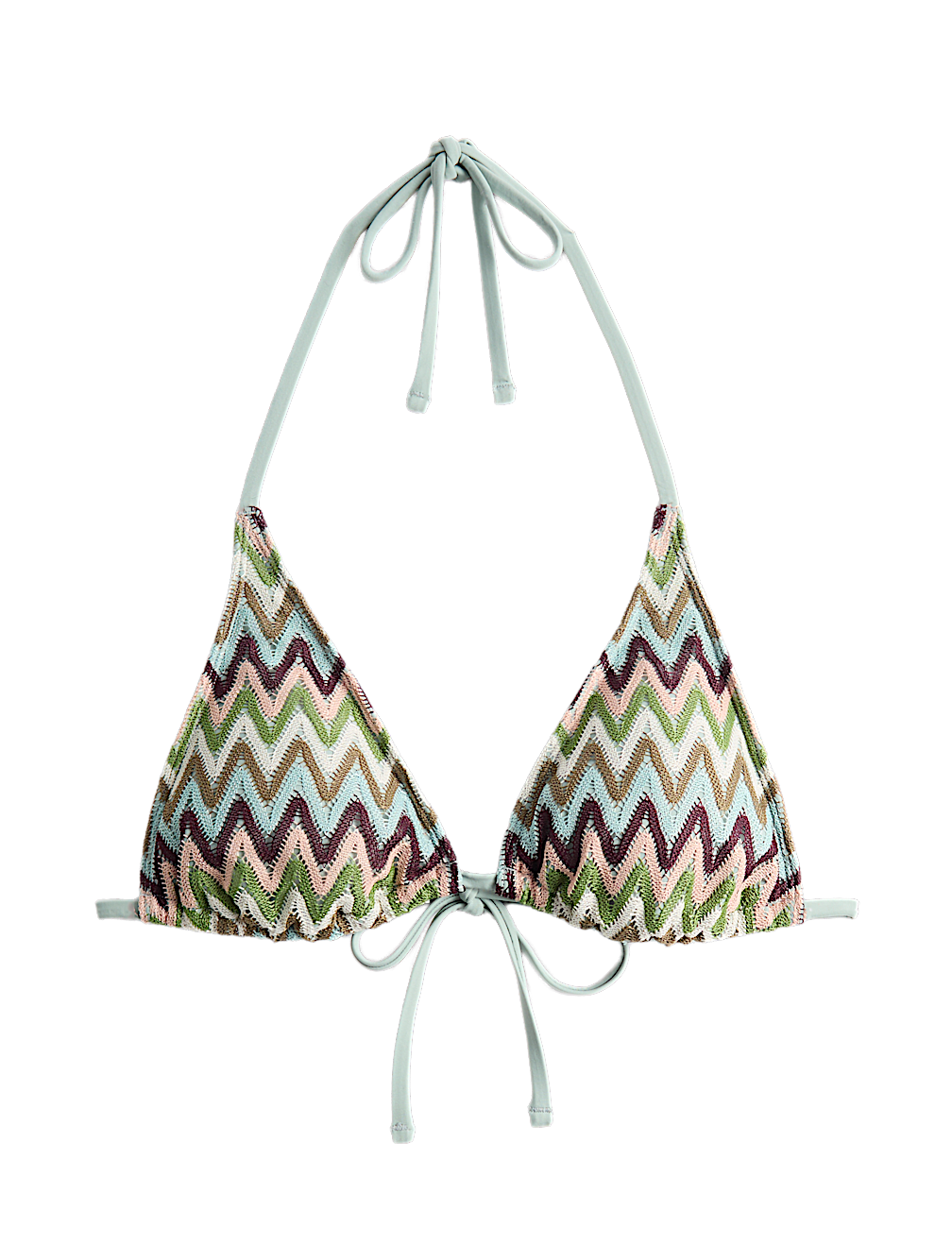 Textured Triangle Bikini Top