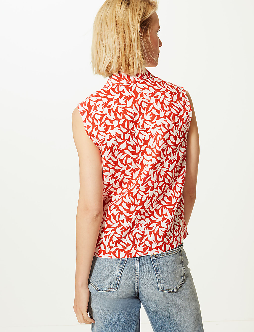 Linen Rich Printed Shirt