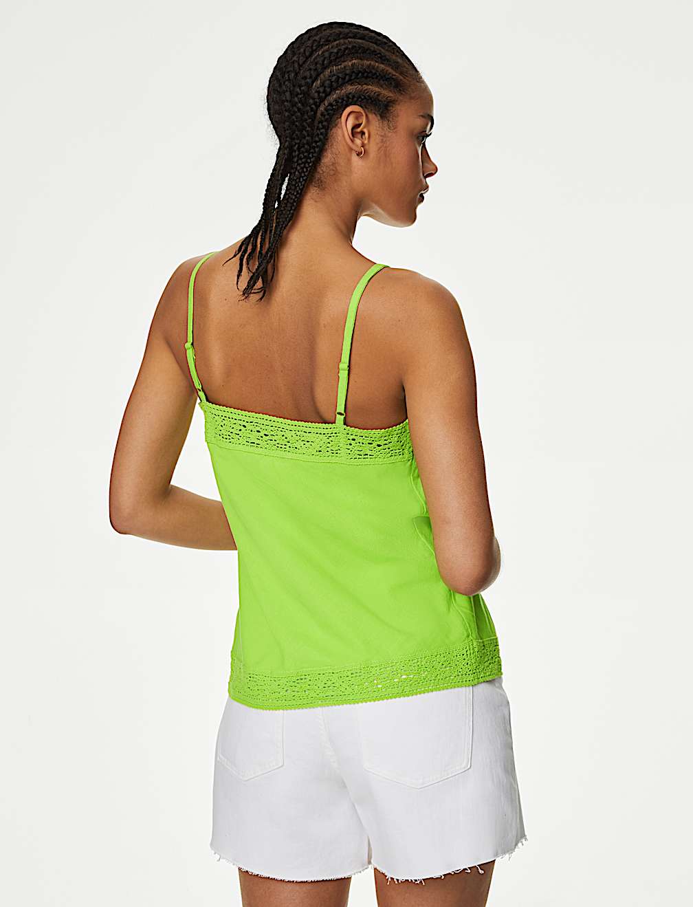 Linen Rich V-Neck Cami Top