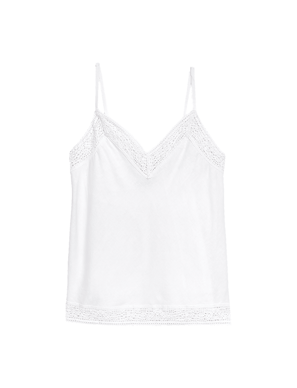 Linen Rich V-Neck Cami Top