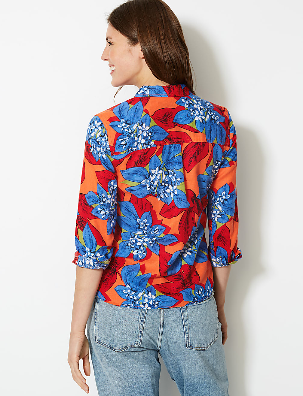 Floral Print Long Sleeve Shirt