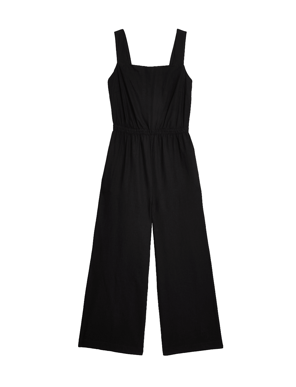 Linen Rich Sleeveless Jumpsuit