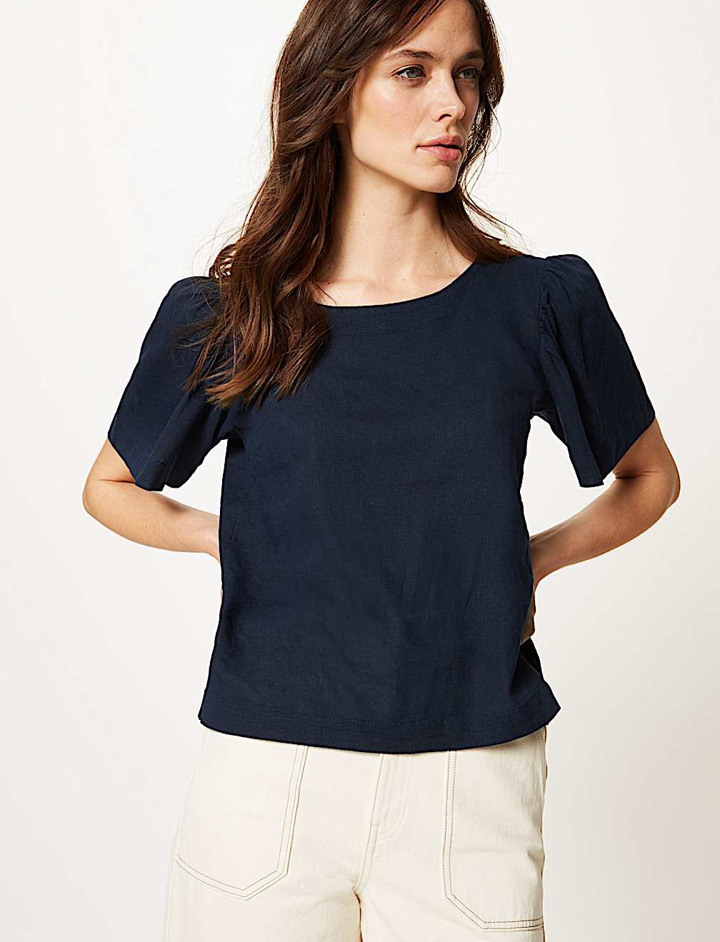 Linen Rich Blouse