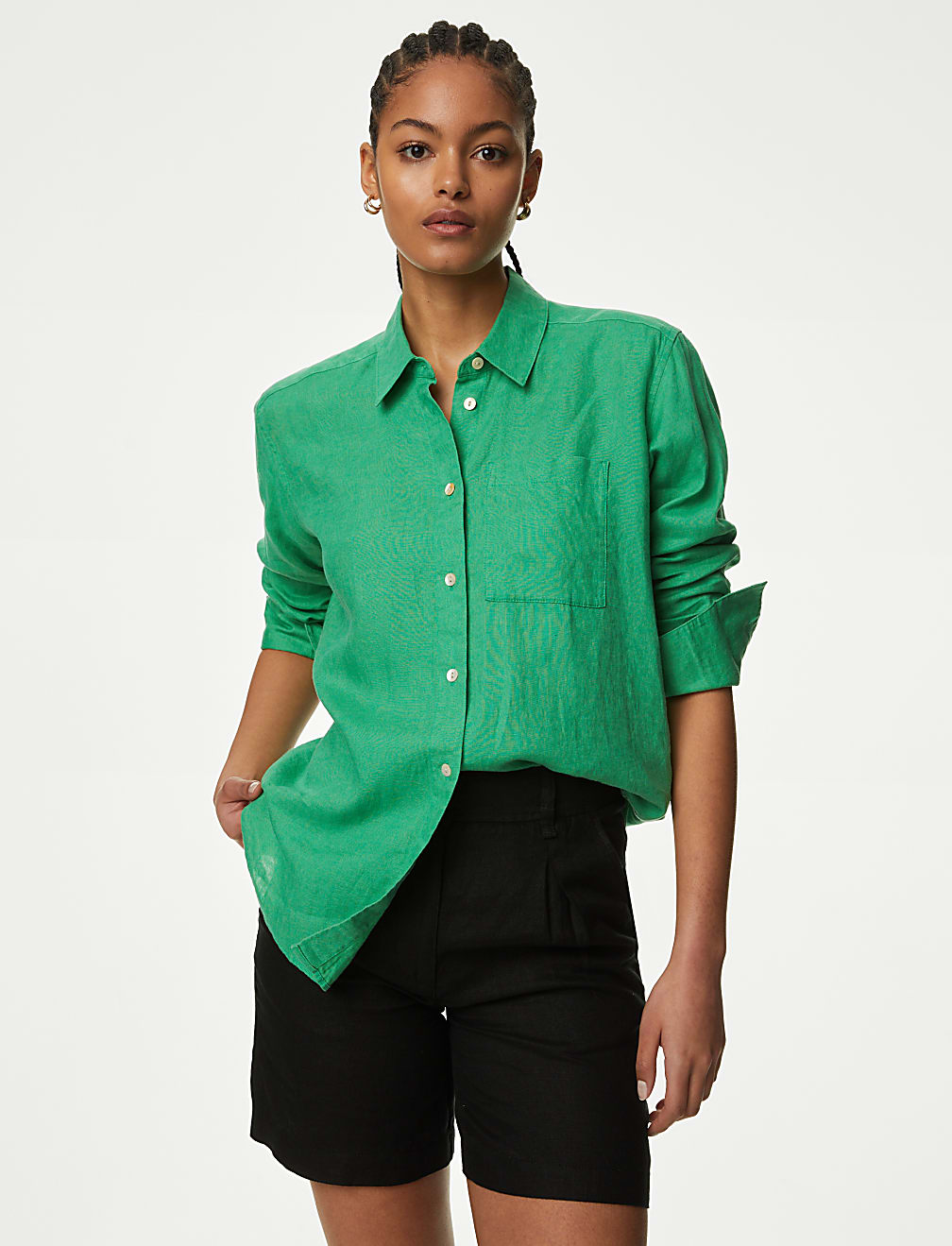Pure Linen Relaxed Shirt