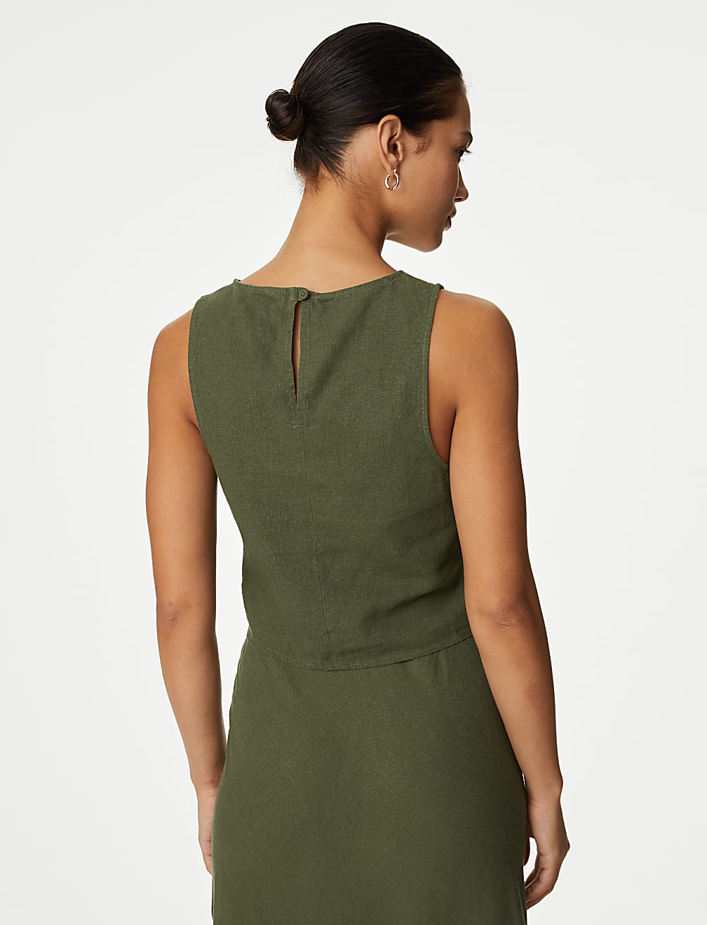 Linen Rich Crop Top