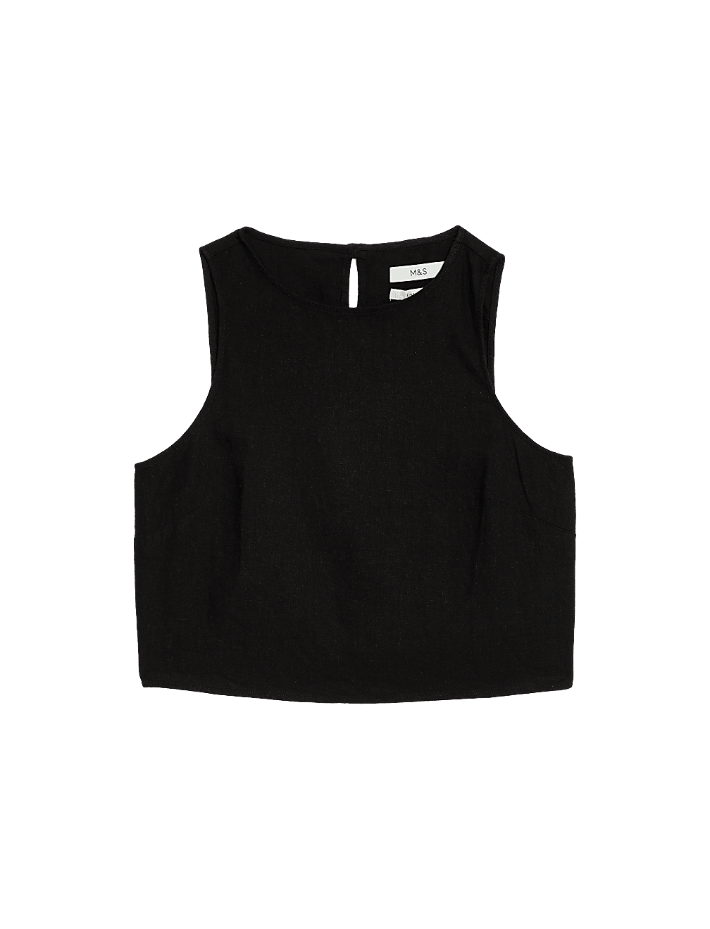 Linen Rich Crop Top