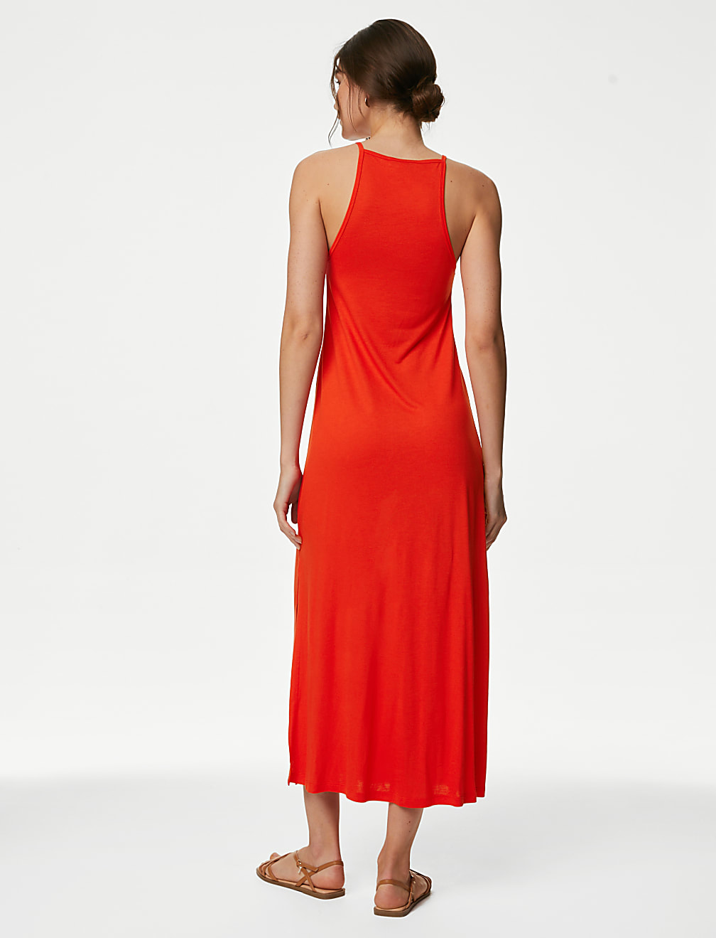 Jersey Halter Neck Midaxi Beach Dress
