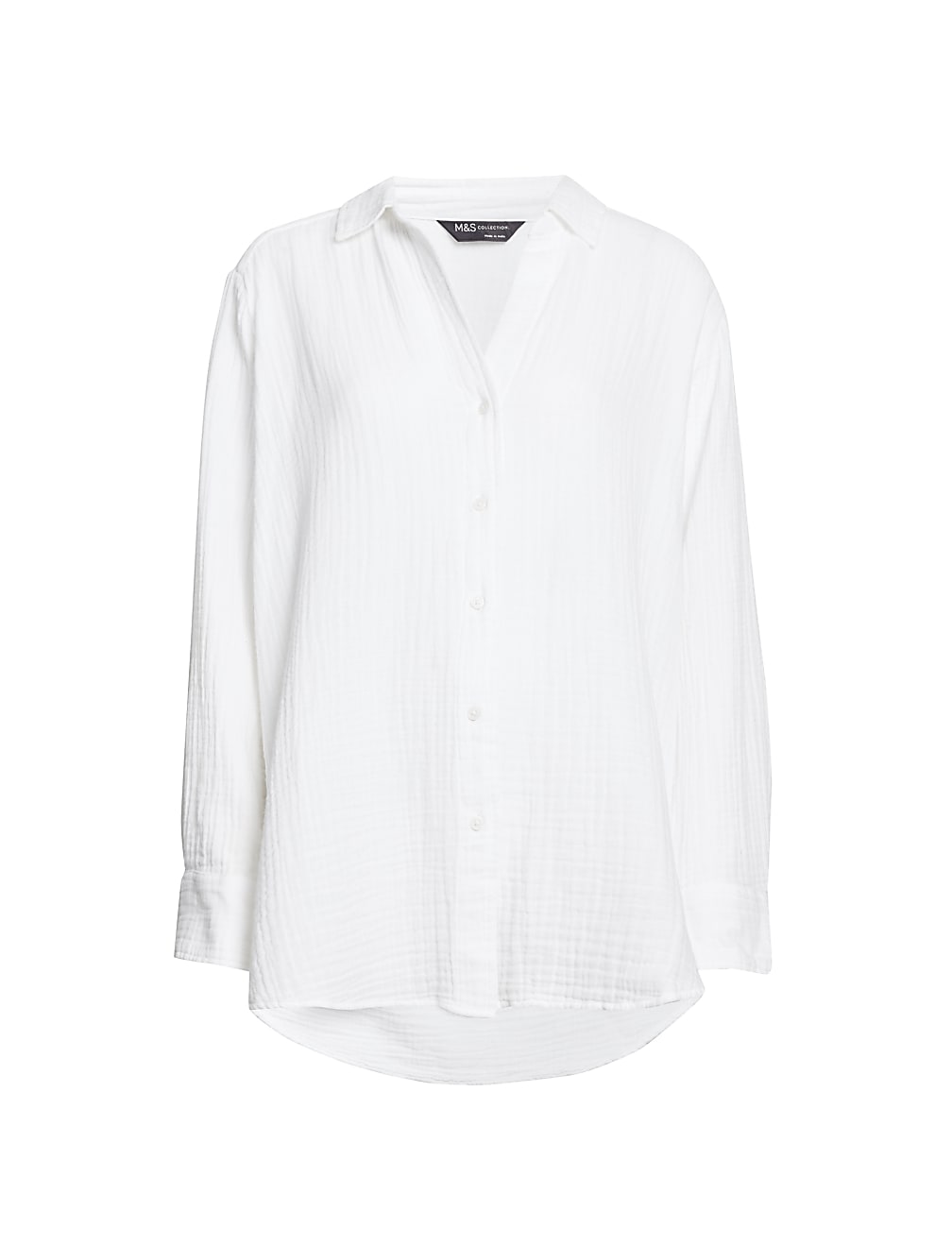 Pure Cotton Relaxed Beach Shirt