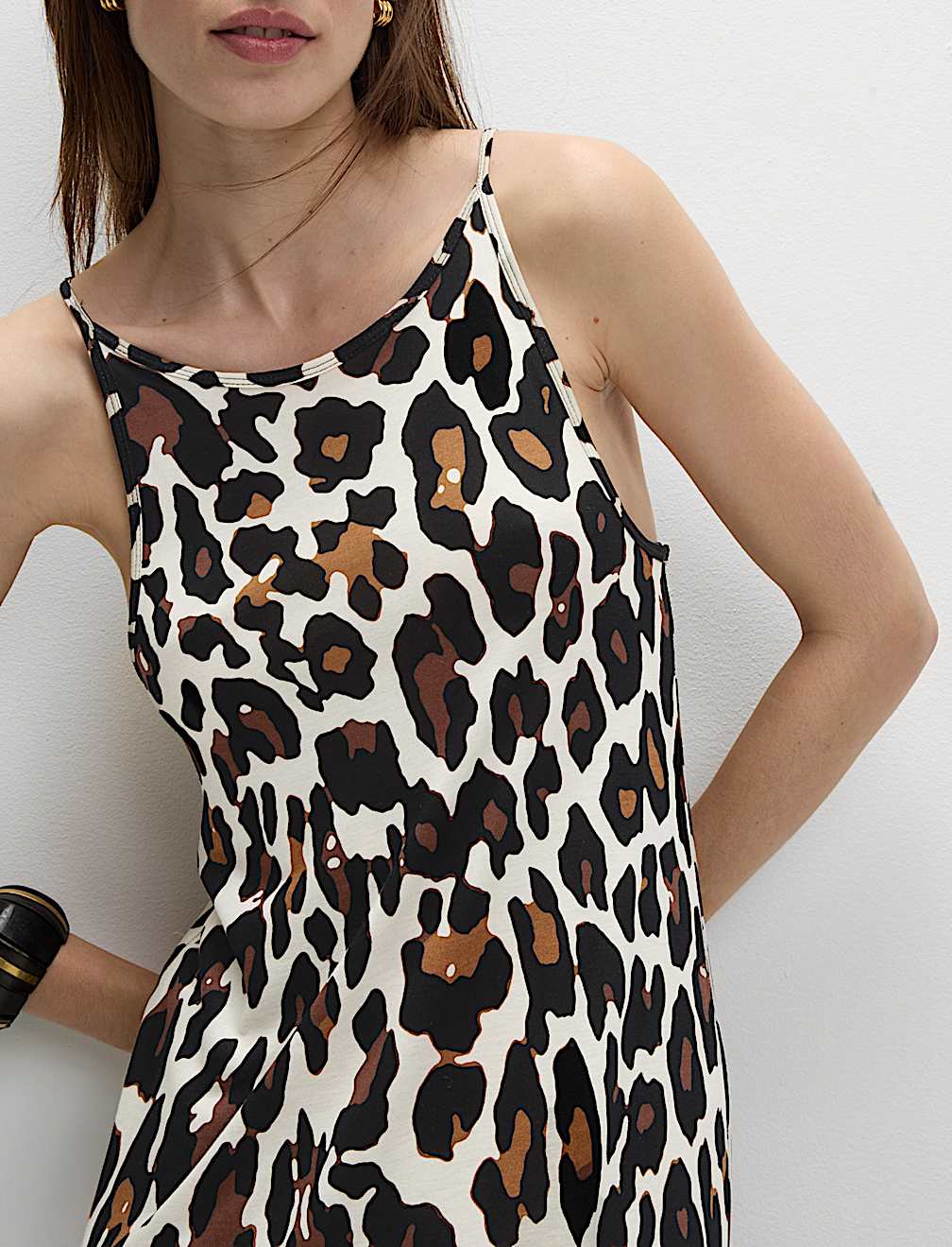 Jersey Printed Midaxi Beach Dress