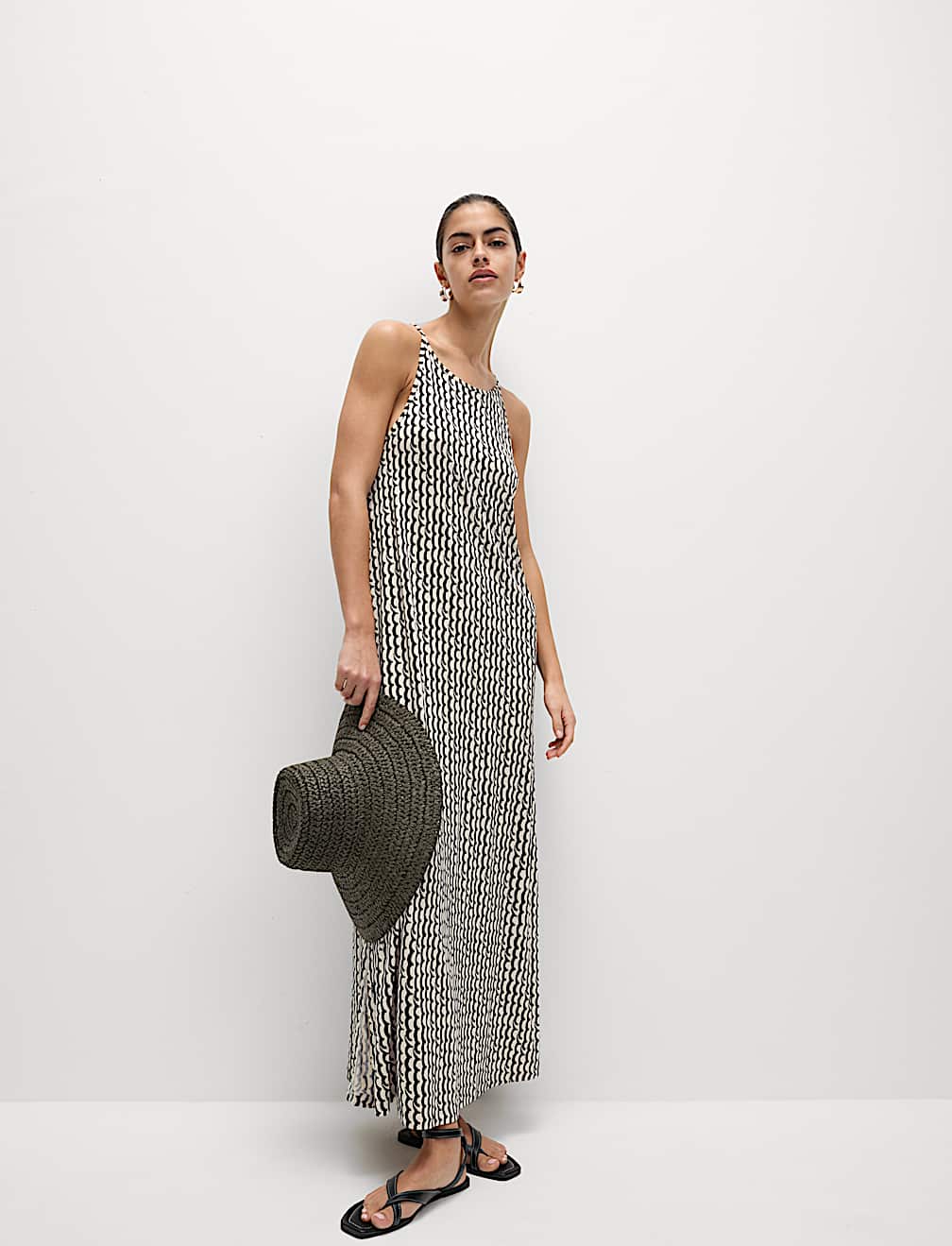 Jersey Printed Midaxi Beach Dress