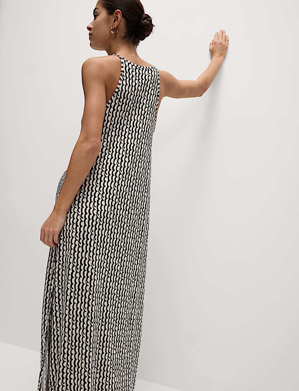 Jersey Printed Midaxi Beach Dress