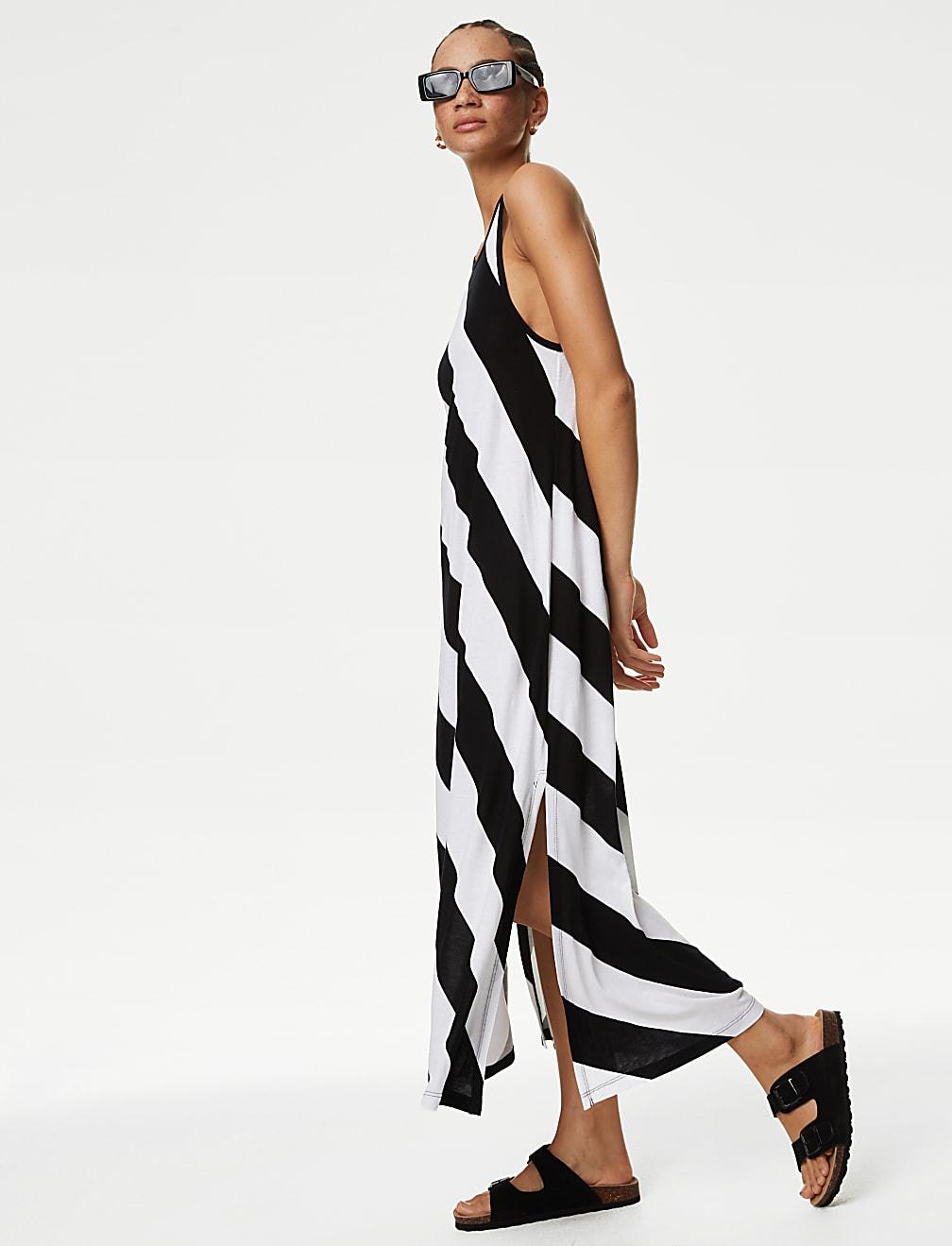 Jersey Printed Midaxi Beach Dress