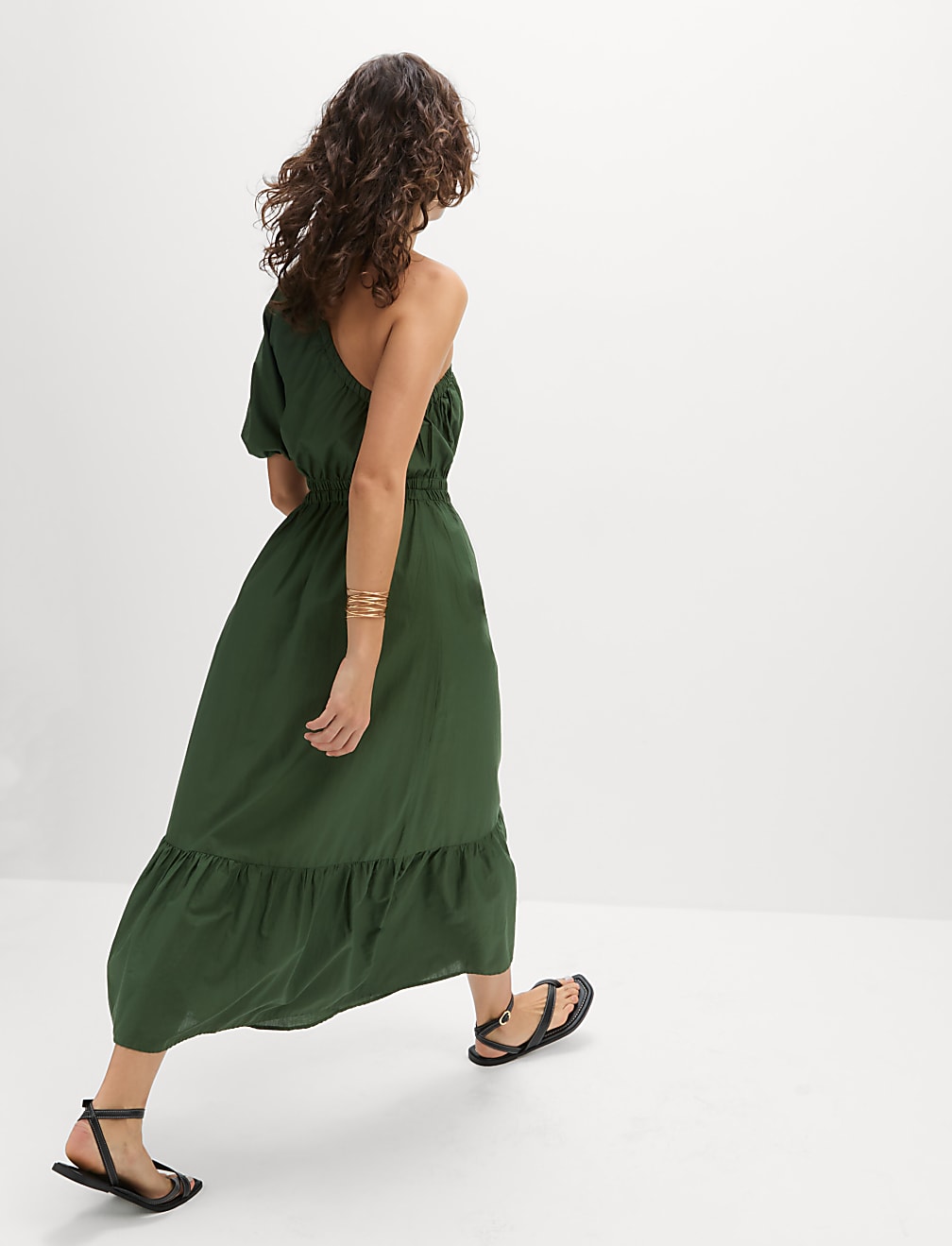 Pure Cotton One Shoulder Beach Dress