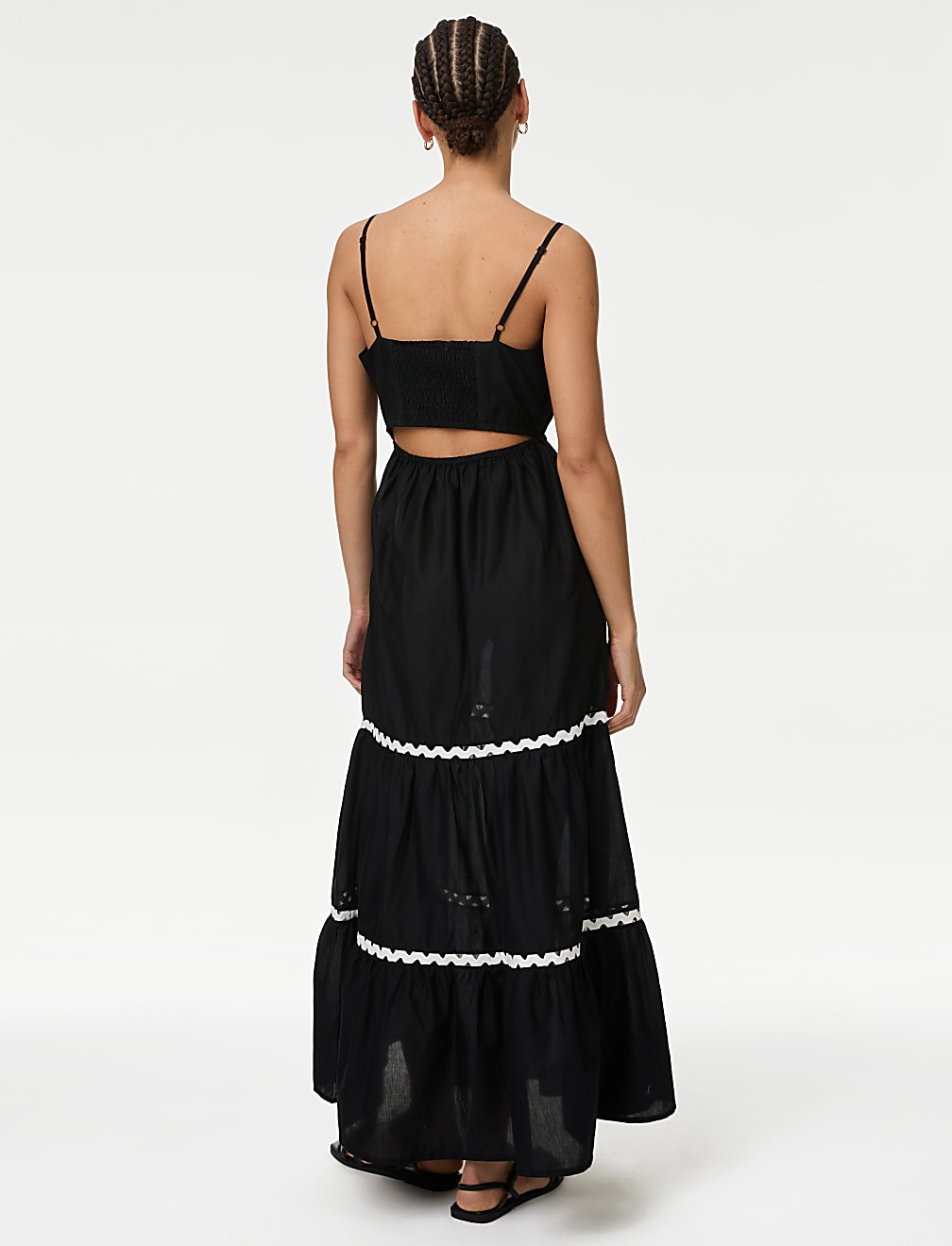 Buy Pure Cotton Square Neck Midi Beach Dress at Marks & Spencer