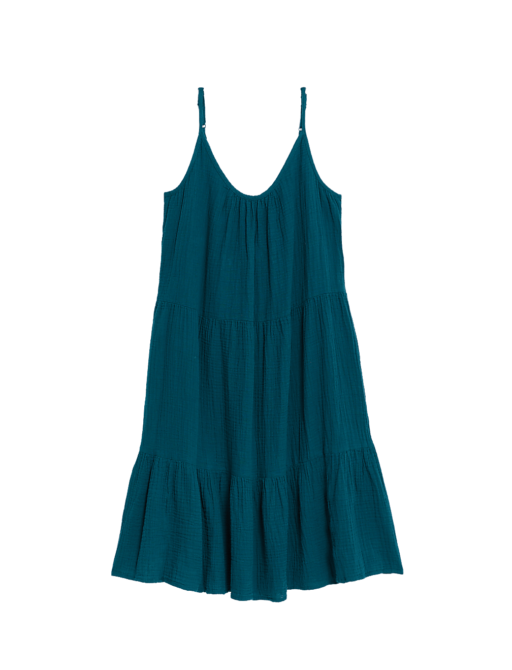 Pure Cotton Tiered Mini Beach Dress