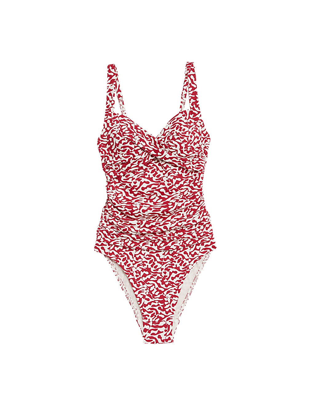 360 Tummy Control Printed Plunge Swimsuit