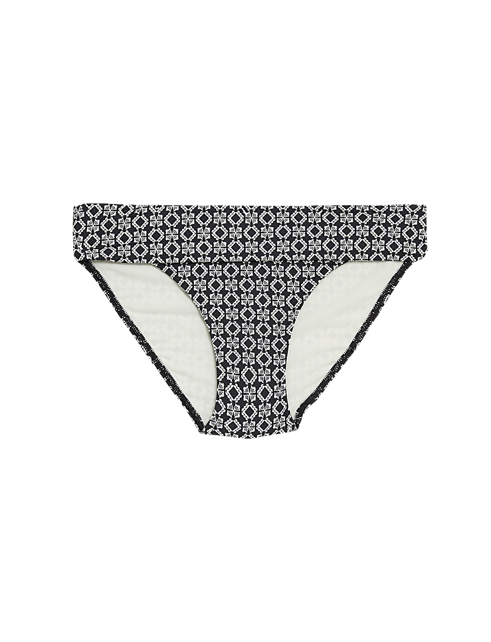 Printed Roll Top Bikini Bottoms