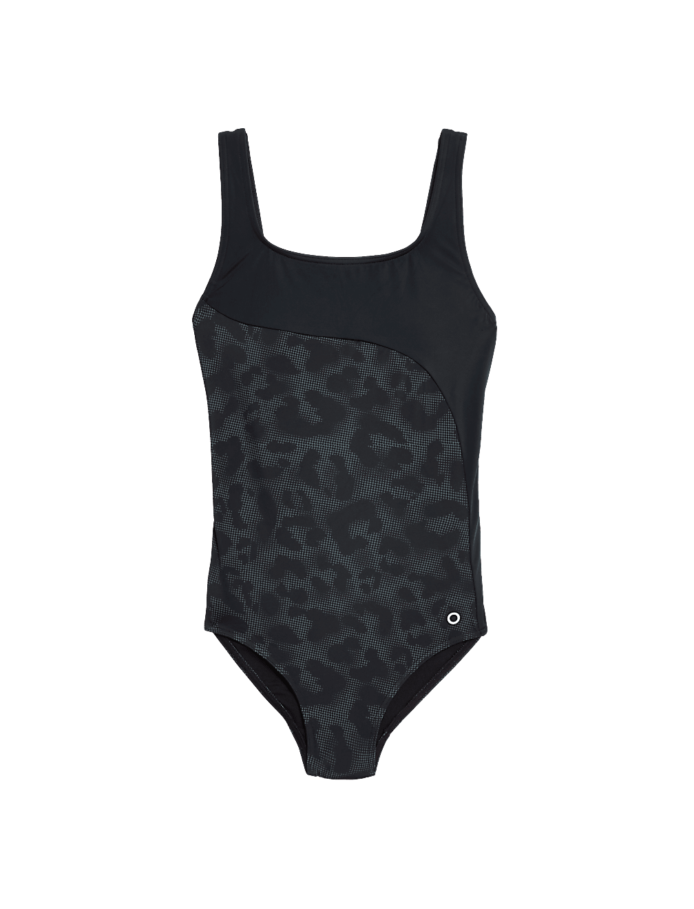 Printed Scoop Neck Swimsuit