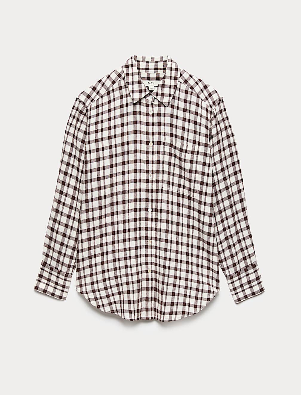 Linen Rich Checked Shirt