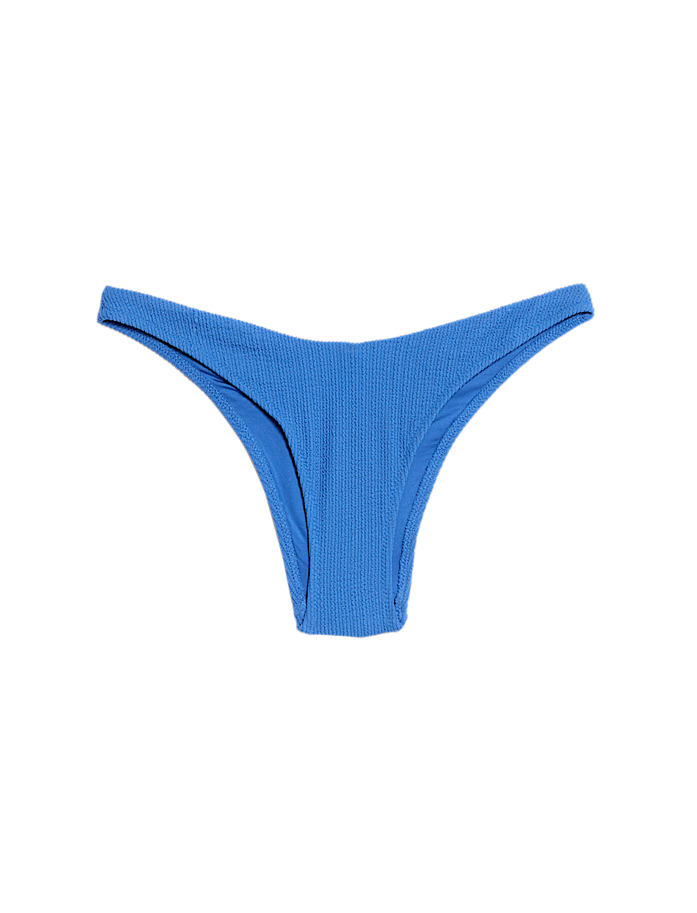 Textured High Leg Bikini Bottoms