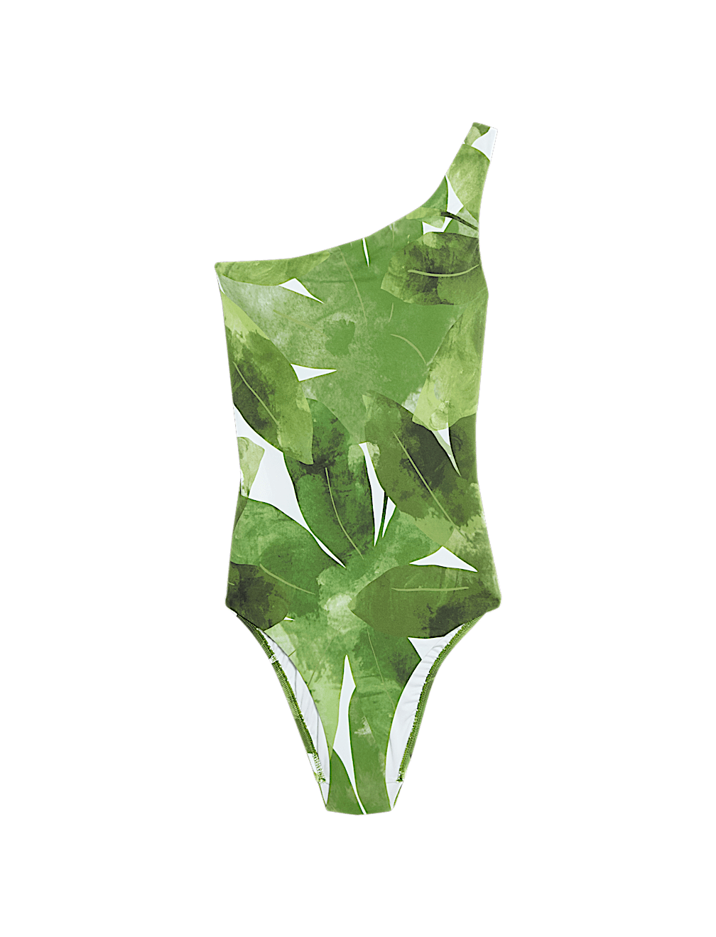 Printed Padded One Shoulder Swimsuit