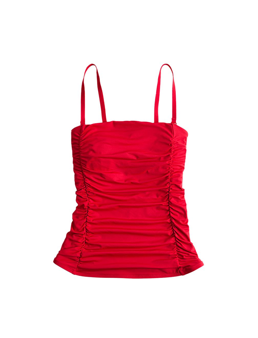 Square Neck Tummy Control Ruched Tankin