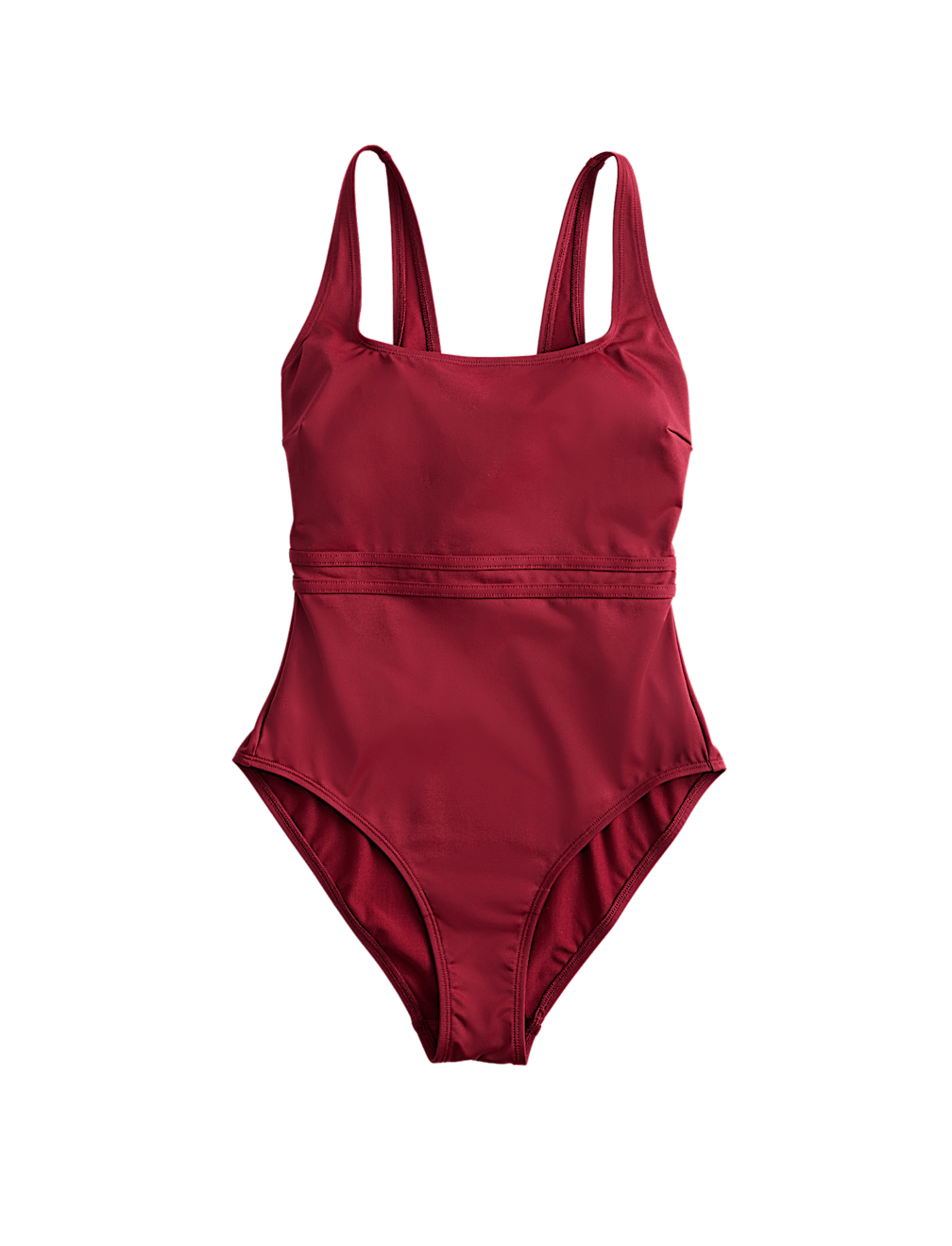 Panelled Sculpt Scoop Neck Swimsuit