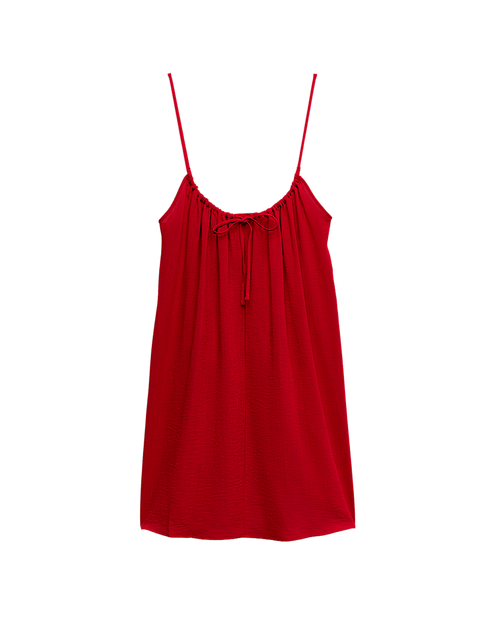 Tie Front Strappy Mini Slip Dress
