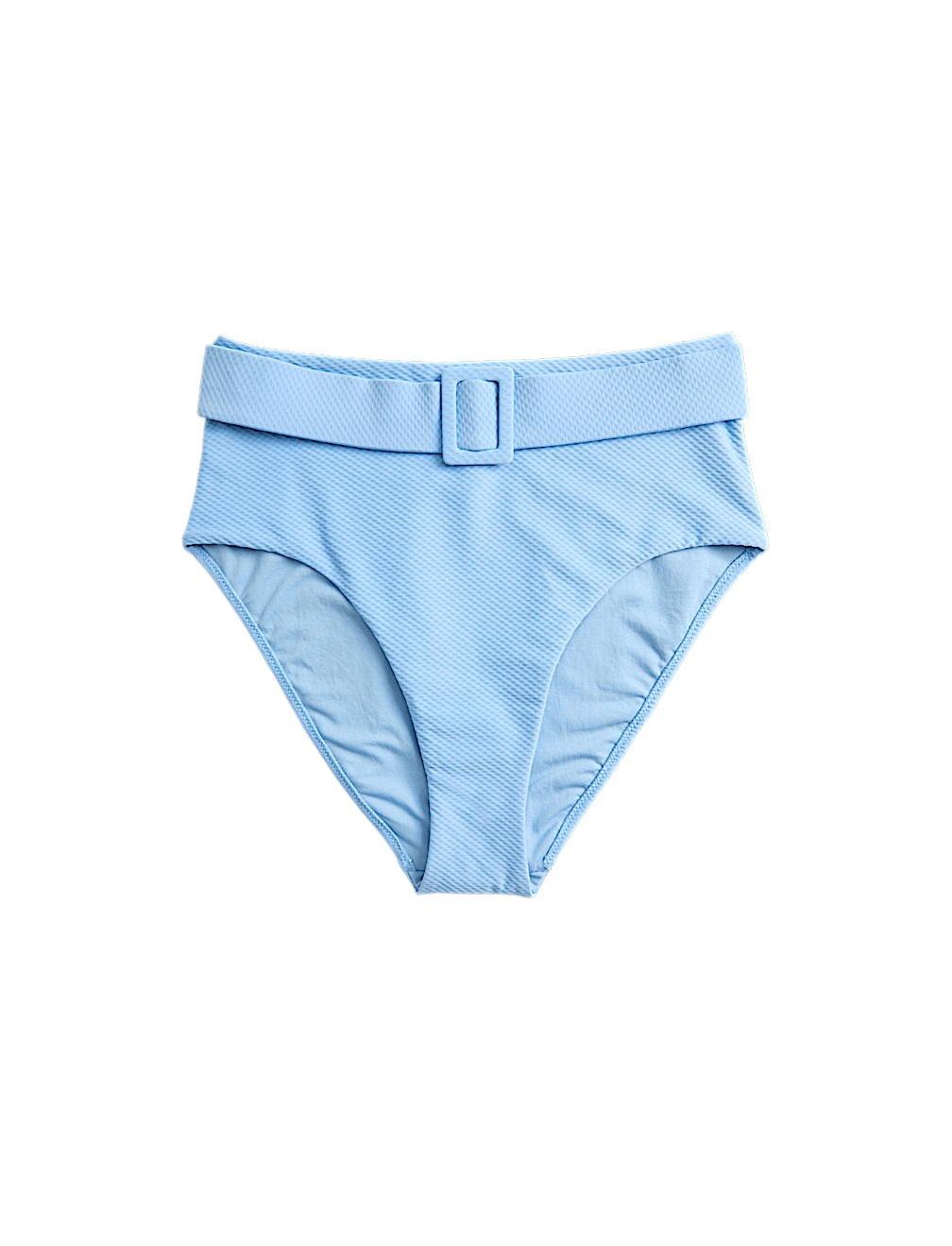 Textured Honey Comb High Waist Bikini Bottoms