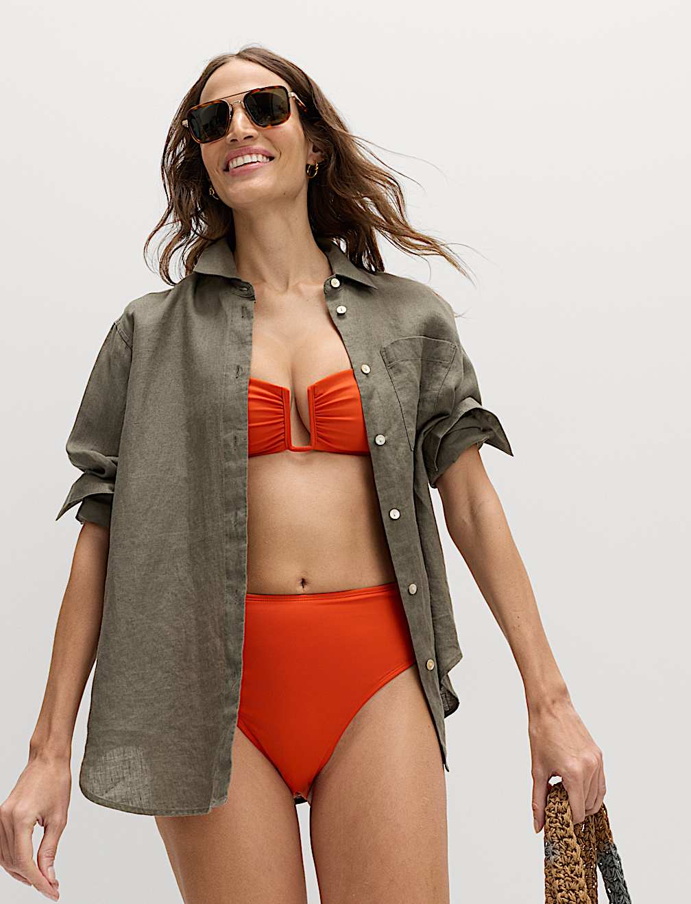 Padded U-Notch Bandeau Bikini Top