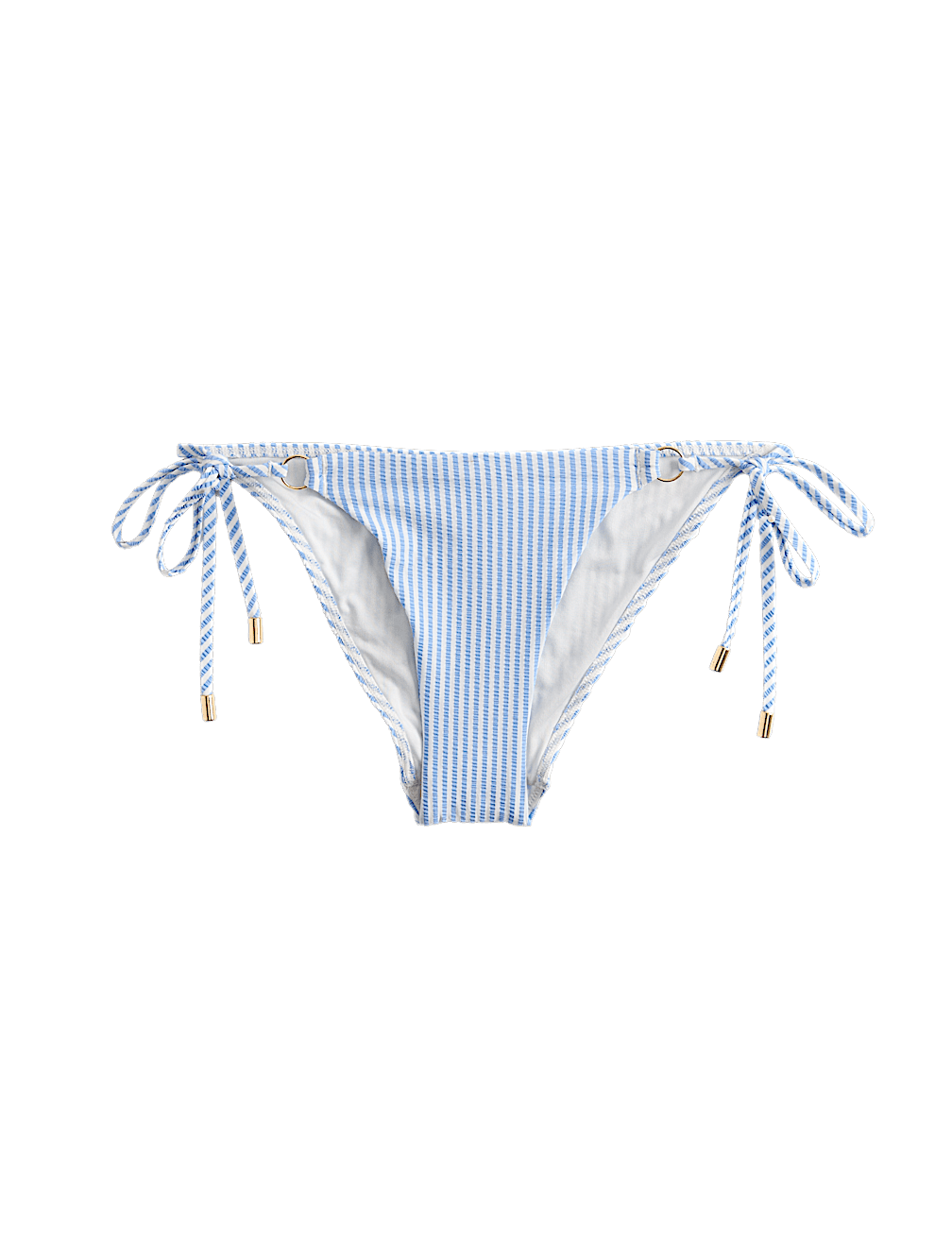 Textured Tie Side Bikini Bottoms