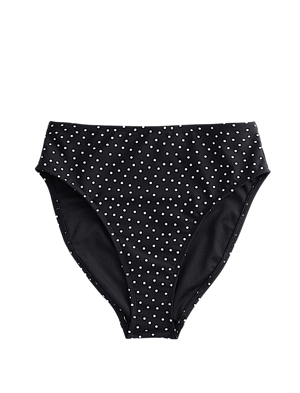 Polka Dot High Waisted Bikini Bottom
