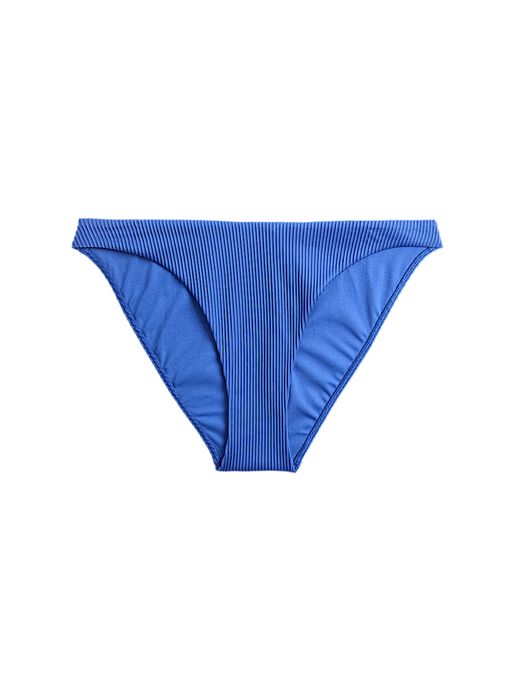 Ribbed High Leg Bikini Bottoms