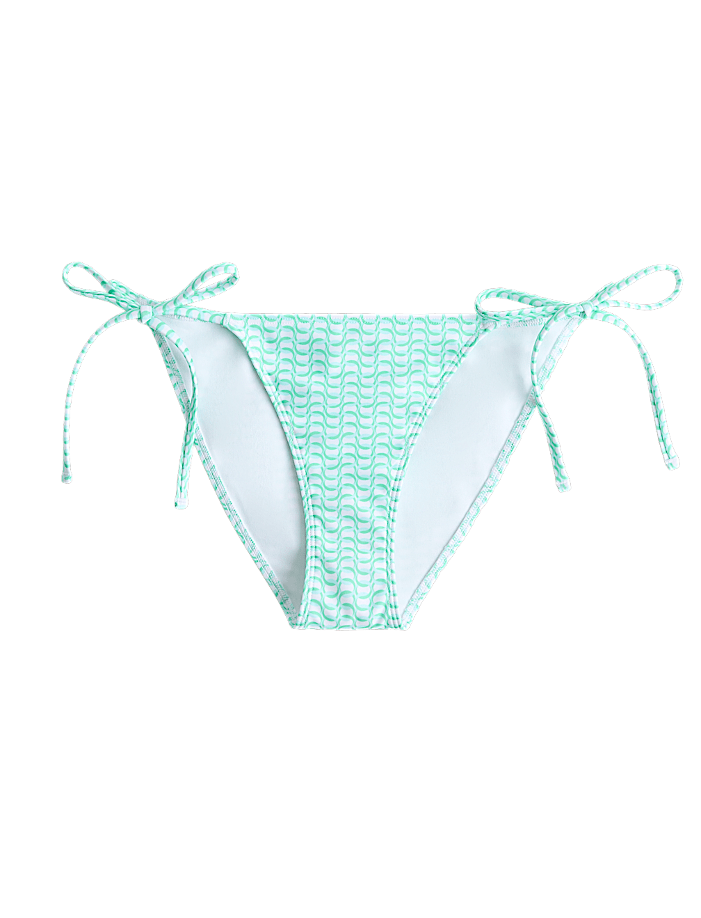 Printed Tie Side Bikini Bottom