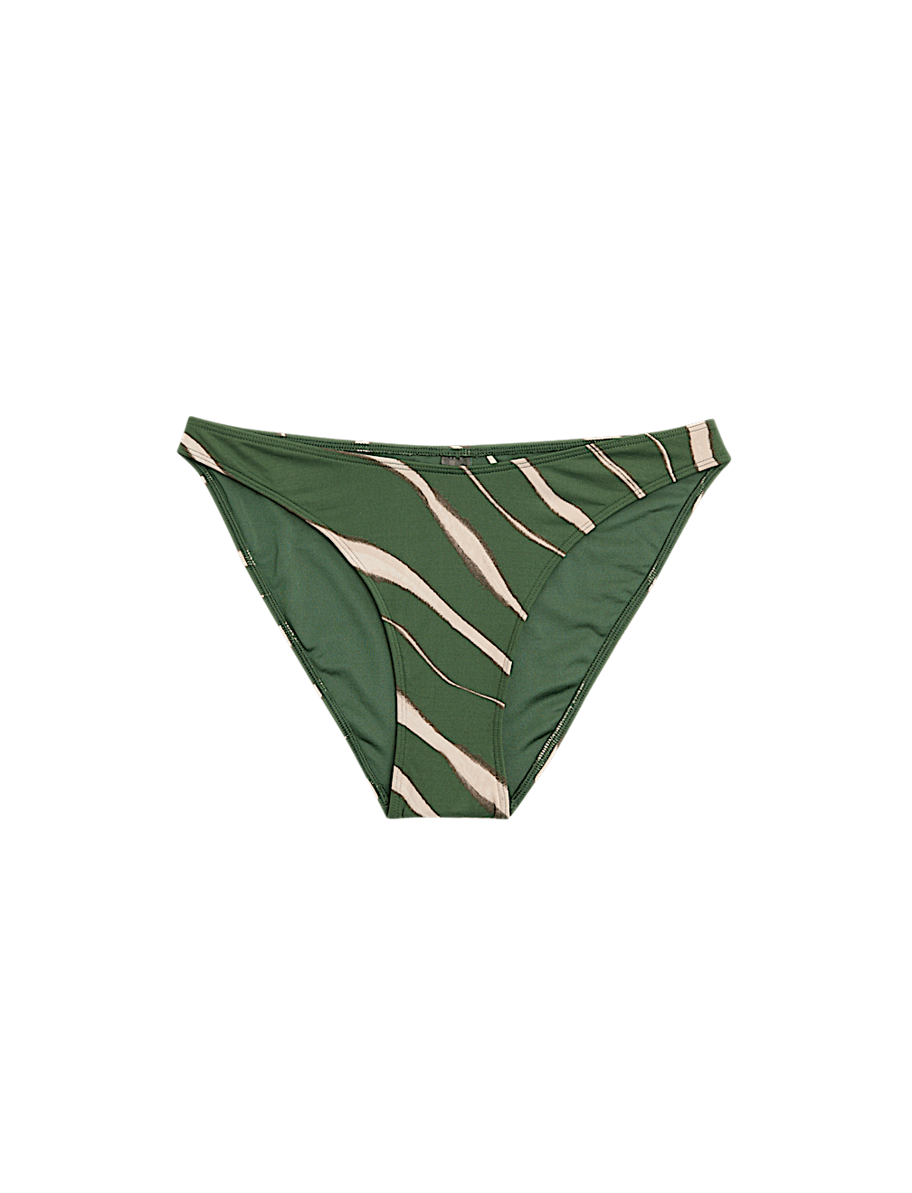 Printed High Leg Bikini Bottoms