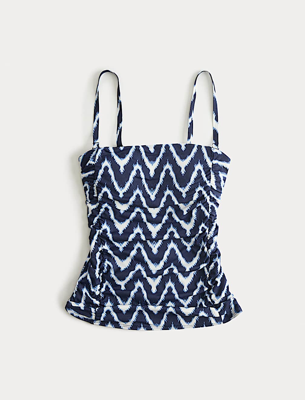 Tummy Control Printed Ruched Tankini