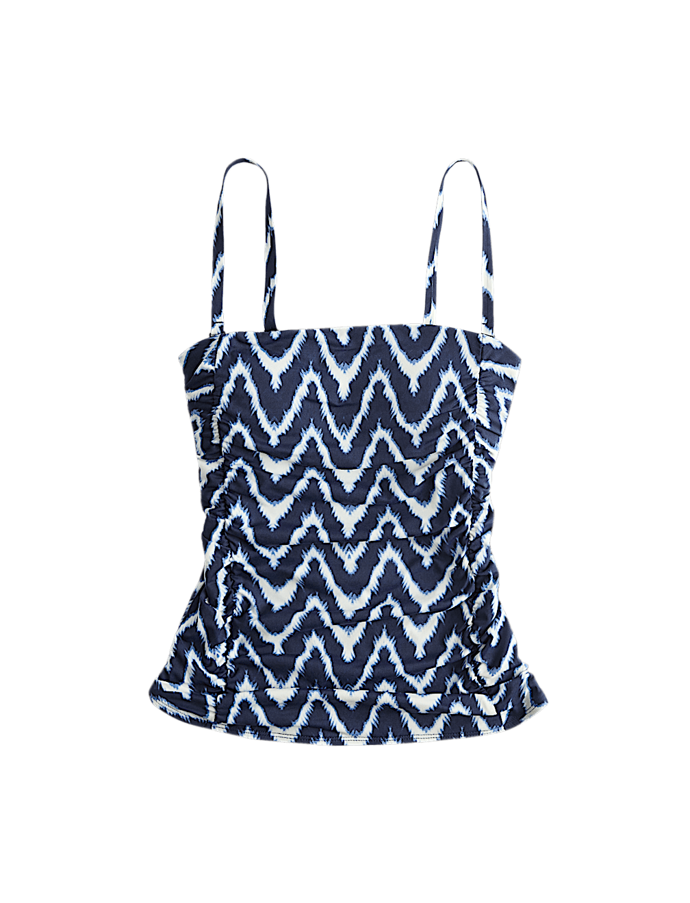 Tummy Control Printed Ruched Tankini