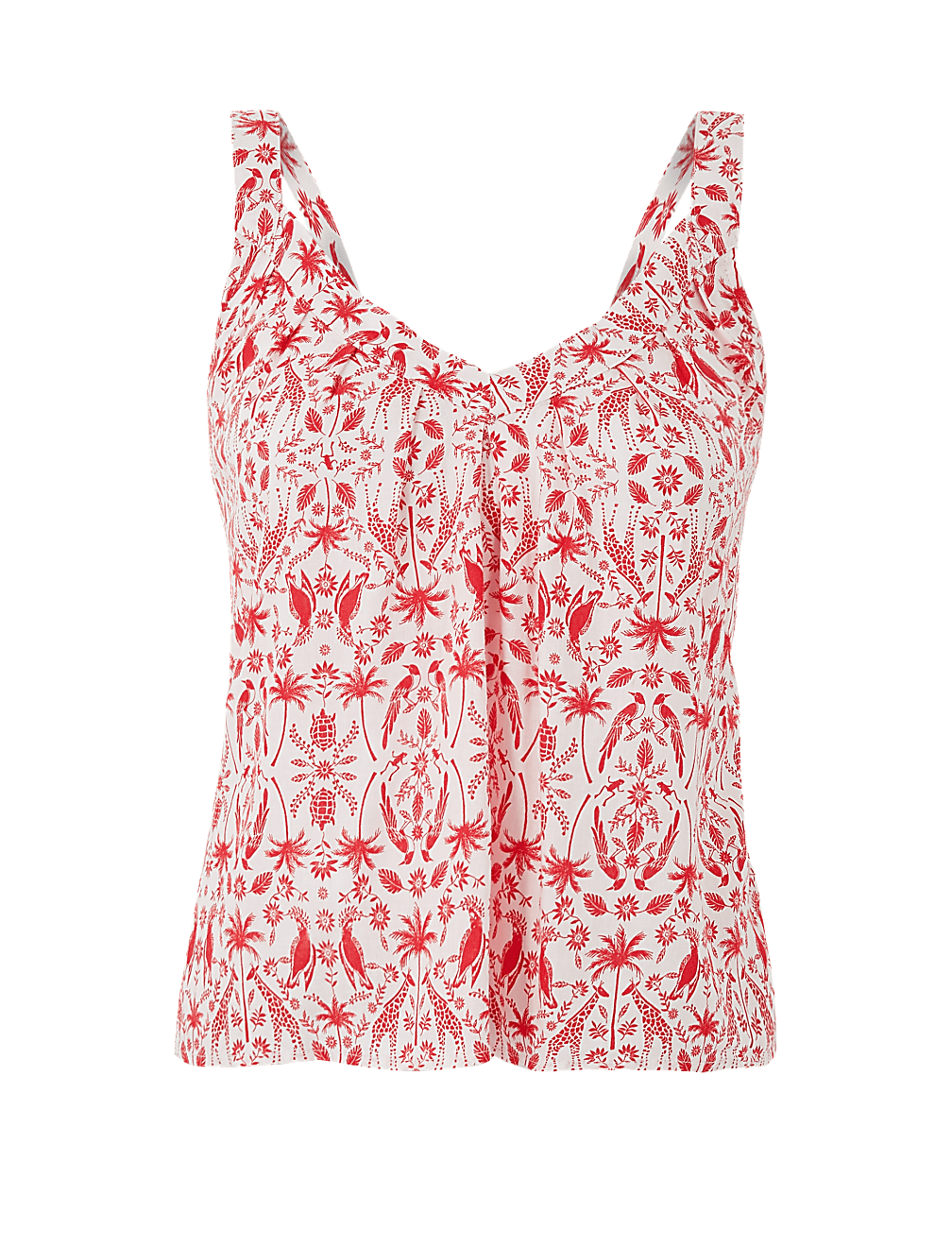 Linen Rich Printed Camisole Top