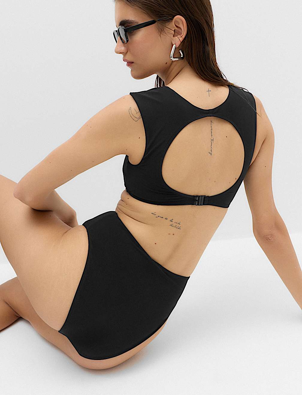 High Waisted High Leg Bikini Bottoms