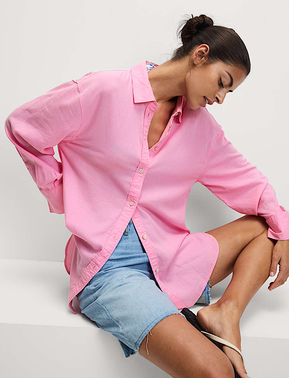 Linen Rich Relaxed Shirt