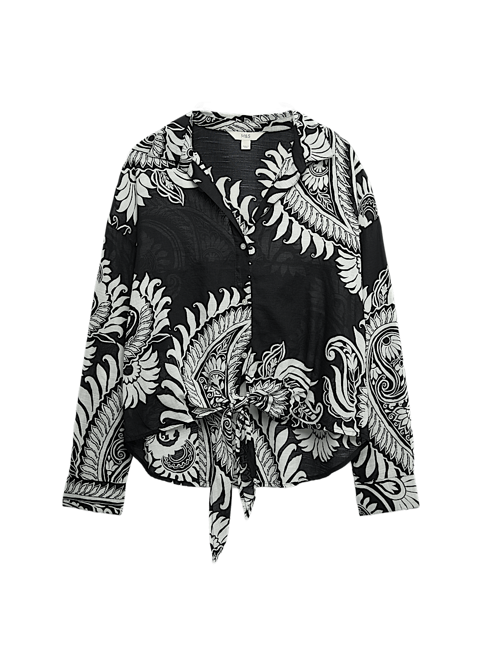 Pure Cotton Printed Button Through Beach Shirt