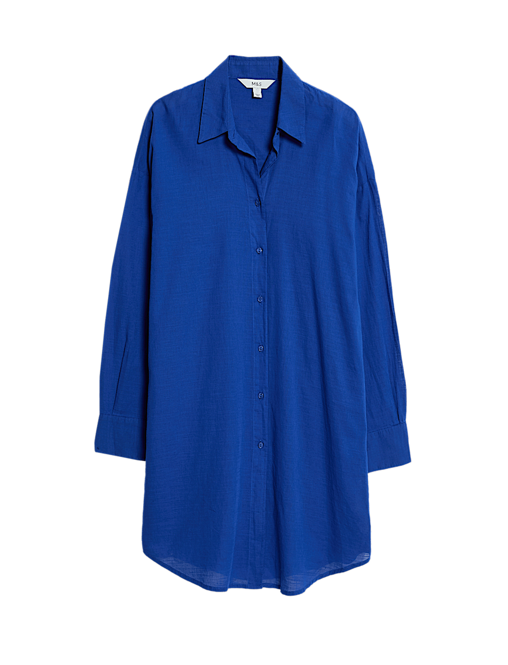Pure Cotton Collared Beach Shirt