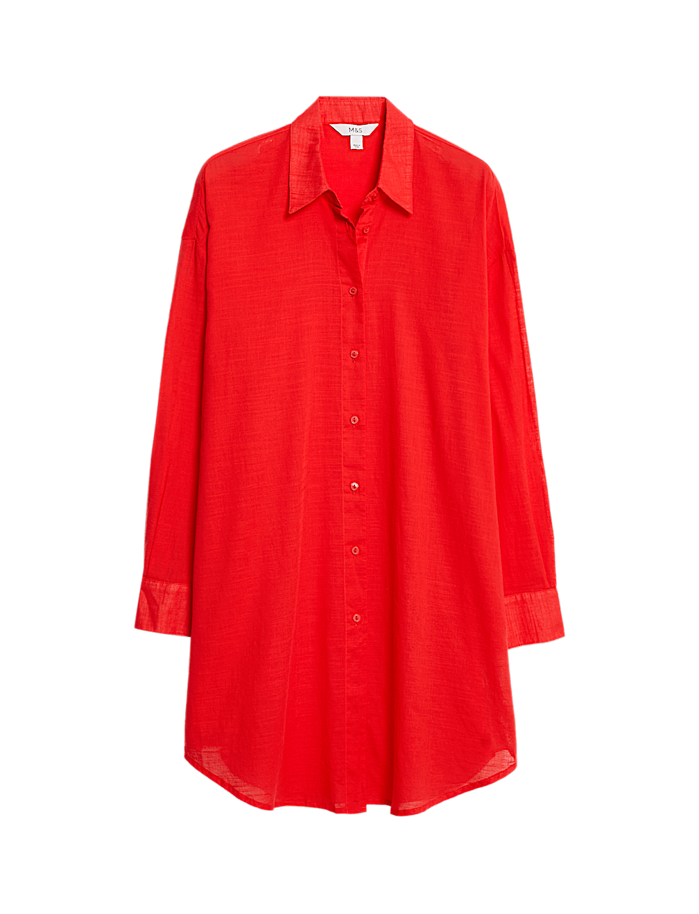Pure Cotton Collared Beach Shirt